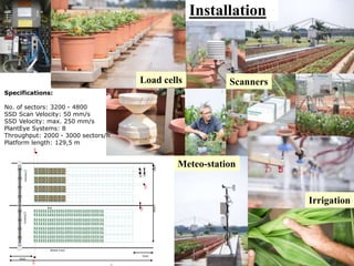 LeasyScan: A novel concept combining 3D imaging and lysimetry for hi-throughput phenotyping of traits controlling plant water budget