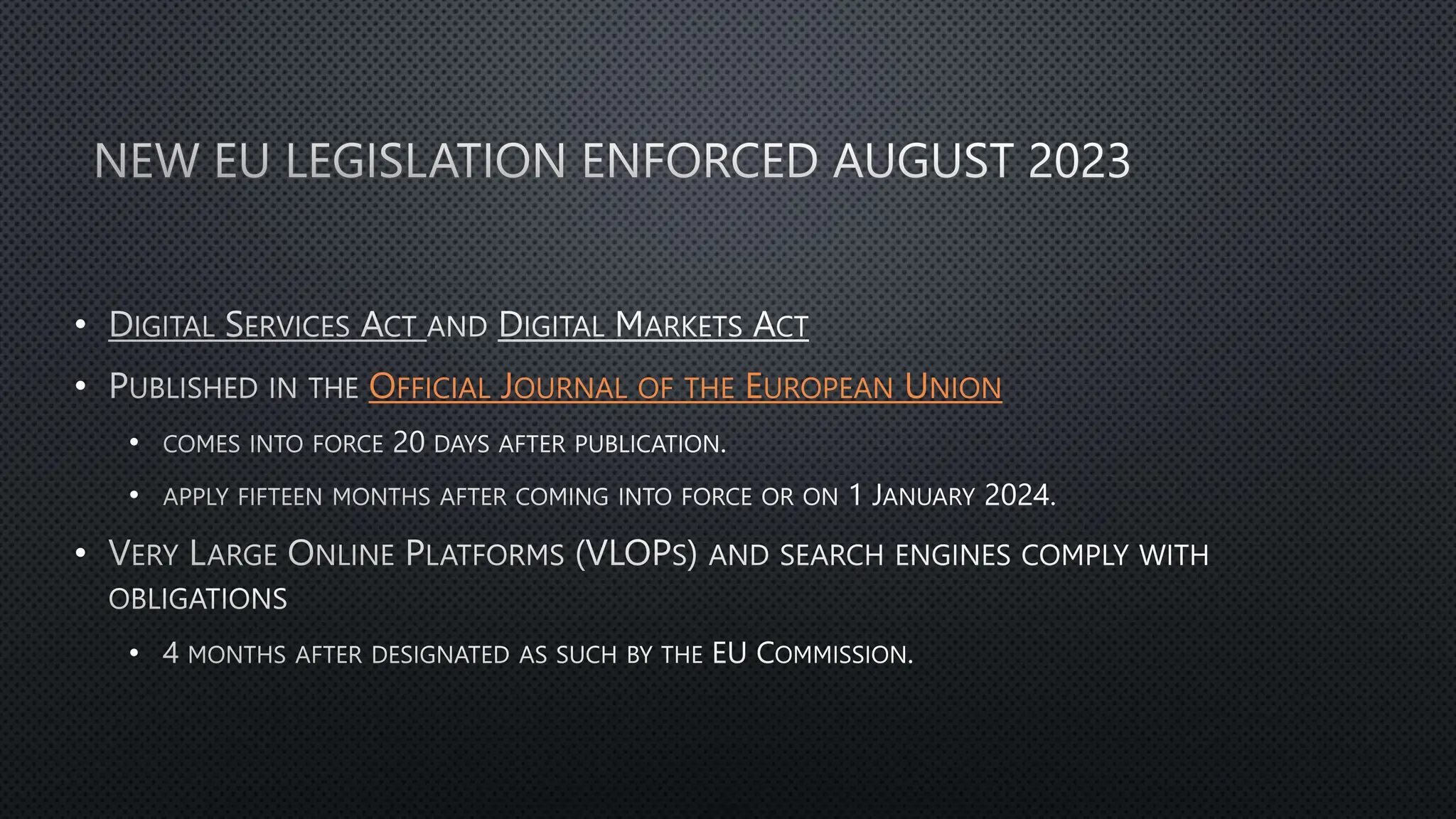 •
• OFFICIAL JOURNAL OF THE EUROPEAN UNION
•
•
•
•
 