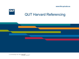 QUT Harvard Referencing 