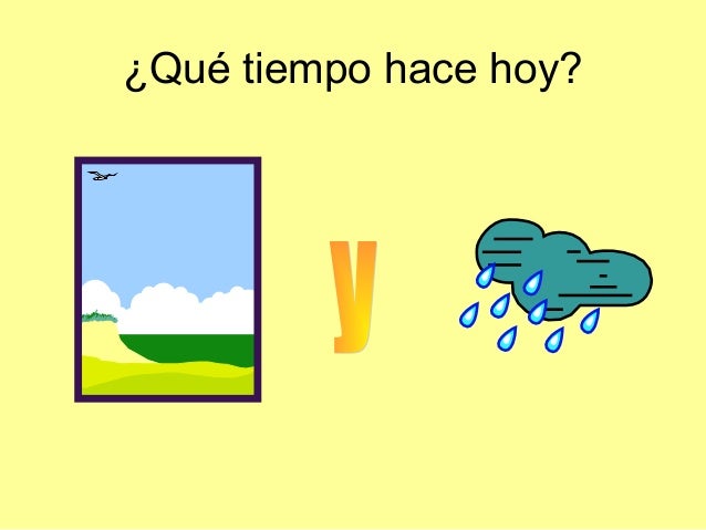 Qué tiempo hace hoy practica oral ppt