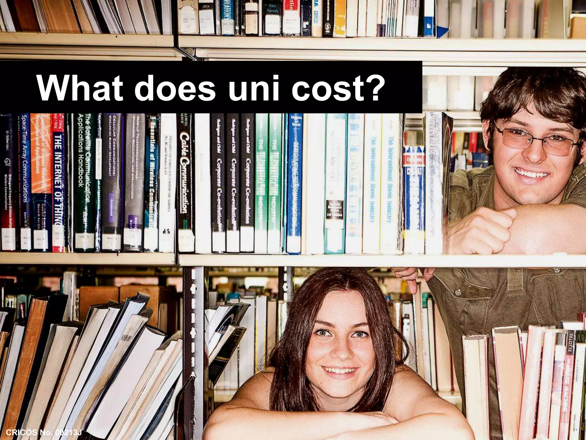 What does uni cost? 
CRICOS No. 00213J 
 