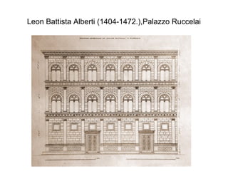 Leon Battista Alberti (1404-1472.),Palazzo Ruccelai
 