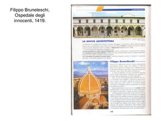 Filippo Bruneleschi,
Ospedale degli
innocenti, 1419.
 