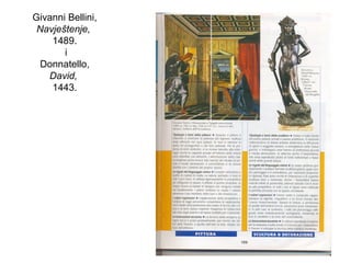 Givanni Bellini,
Navještenje,
1489.
i
Donnatello,
David,
1443.
 