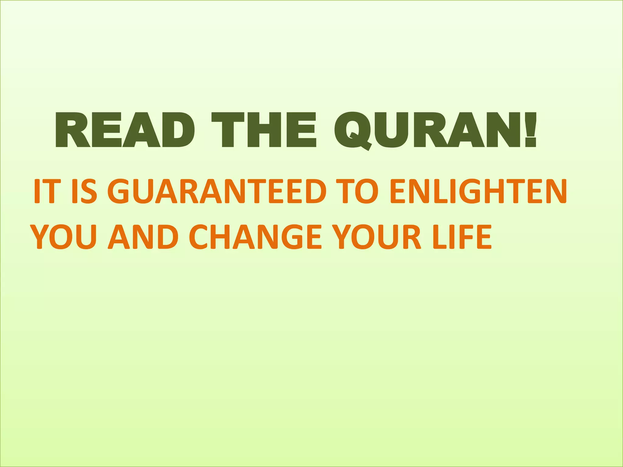 The Awesome Quran