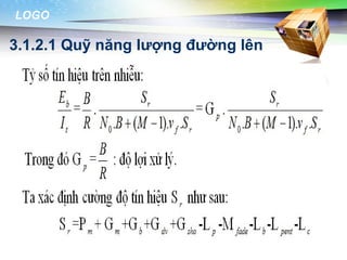 LOGO

3.1.2.1 Quỹ năng lượng đường lên
 