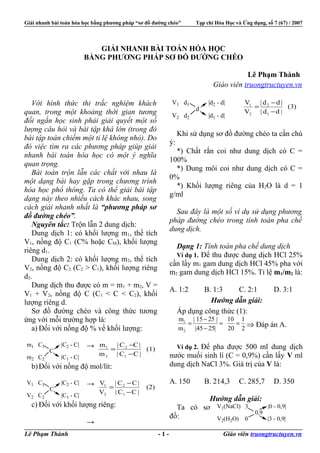 Giải nhanh bài toán hóa học bằng phương pháp “sơ đồ đường chéo”

Tạp chí Hóa Học và Ứng dụng, số 7 (67) / 2007

GIẢI NHANH...