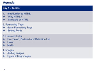 HTML Basic Training for beginners - Learn HTML coding | PPT