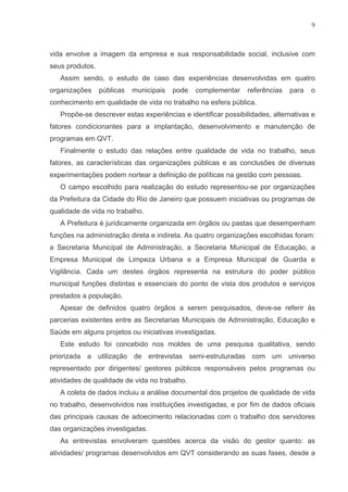 Qvt Em Organizacoes Publicas