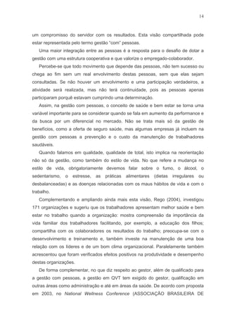 Qvt Em Organizacoes Publicas