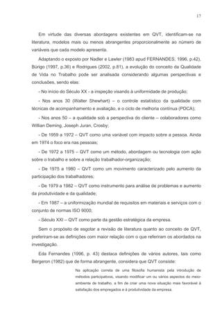 Qvt Em Organizacoes Publicas