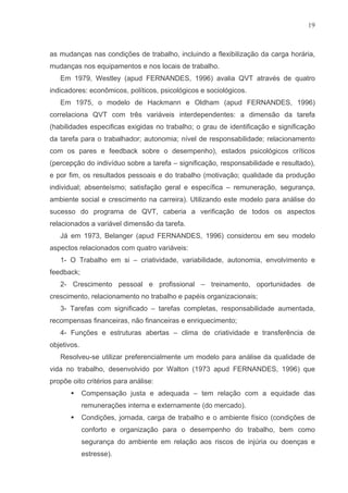 Qvt Em Organizacoes Publicas