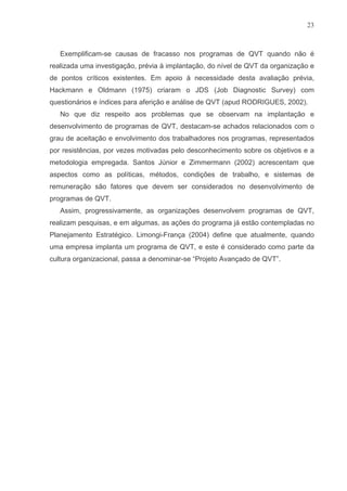 Qvt Em Organizacoes Publicas