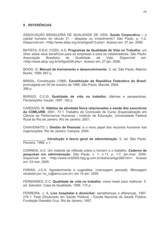 Qvt Em Organizacoes Publicas