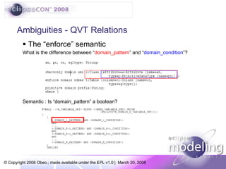 QVT & MTL In Eclipse