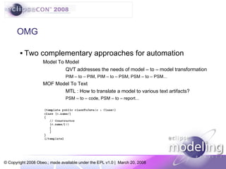 QVT & MTL In Eclipse