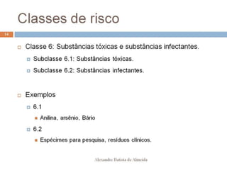 Aula 207   transporte - classes de risco
