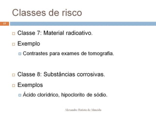 Aula 207   transporte - classes de risco