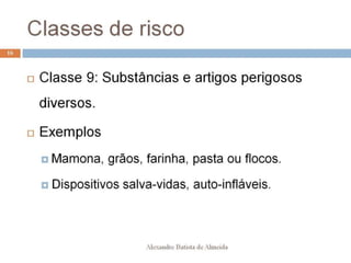 Aula 207   transporte - classes de risco