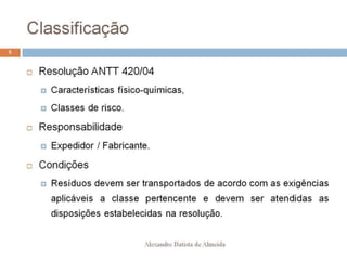 Aula 207   transporte - classes de risco