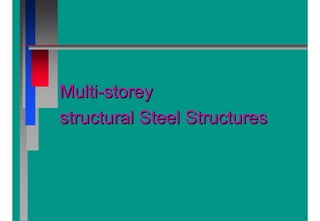 MultiMulti--storeystorey
structural Steel Structuresstructural Steel Structures
www.onlinecivil.tk
Present By
J Thomas Britto
Dept of Civil Engineering
 