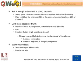 Mapping the distribution of potential Rift Valley fever hotspots in East Africa
