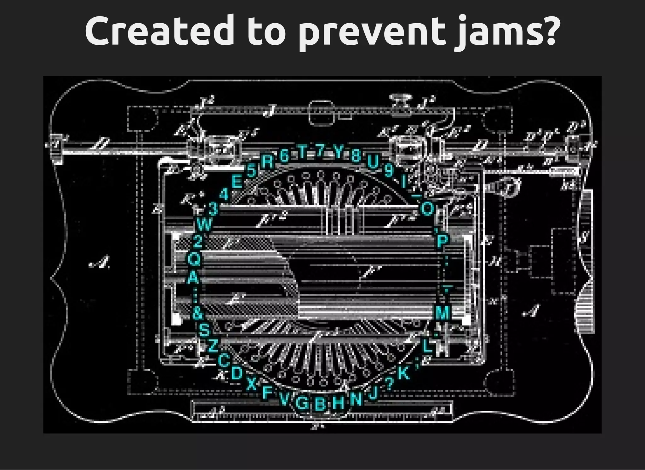 Created to prevent jams?
 
