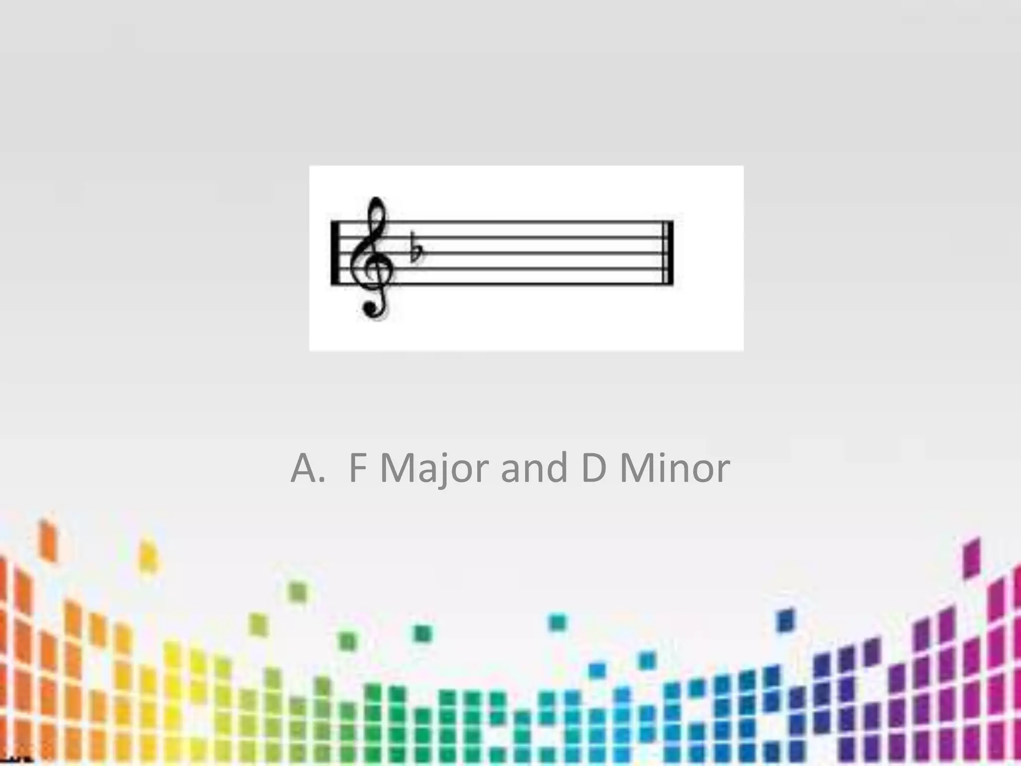 F Major and D Minor