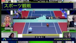 スポーツ観戦
#QWSACADEMIA
 