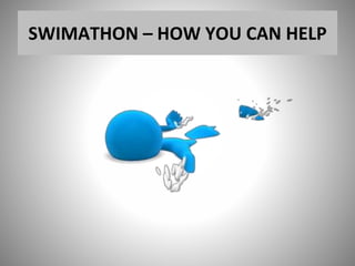 SWIMATHON – HOW YOU CAN HELP
 