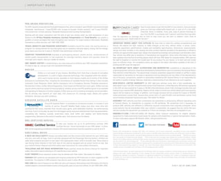 | IMPORTANT WORDS
V I S I T U S A T G M C . C O M
1
Covers only scheduled oil changes with filter, tire rotations and 27-point inspection, according to your new vehicle’s
recommended maintenance schedule for up to 2 years or 24,000 miles, whichever comes first. Does not include air filters.
Maximumoffourserviceevents.Seeparticipatingdealersforotherrestrictionsandcompletedetails. 2
Whichevercomes
first. See dealer for limited warranty details. 3
Visit onstar.com for coverage map, details and system limitations. OnStar
Hands-Free Calling requires existing OnStar service contract and prepaid minutes. Not available in certain markets. Calls
can be made in U.S. and Canada only. 4
If you subscribe after your trial period, subscriptions are continuous until you call
SiriusXMtocancel.SeeSiriusXMCustomerAgreementforcompletetermsatsiriusxm.com.Otherfeesandtaxeswillapply.
All fees and programming subject to change. For more information about NavTraffic, visit siriusxm.com/navtraffic. XM
satellite service is available only to those in the 48 contiguous USA and DC.
©2014GeneralMotors.Allrightsreserved.GM,theGMlogo,GMC,theslogans,emblems,vehiclemodelnames,vehiclebody
designs and other marks appearing in this catalog are the trademarks and/or service marks of General Motors, its
subsidiaries, affiliates or licensors. Facebook is a registered trademark of Facebook, Inc. Twitter is a registered trademark
of Twitter, Inc. YouTube is a registered trademark of Google, Inc. Sirius, XM and all related marks and logos are trademarks
of SiriusXM Radio, Inc.
Now it’s even easier to get into the GMC of your dreams. Every purchase
gives you Earnings redeemable toward part or even all of a new GMC,
Chevrolet, Buick or Cadillac. Every year, enjoy 5 percent Earnings on
your first $5,000 in purchases and 2 percent unlimited Earnings after
that. No expiration on Earnings and no limit on how much you can earn or redeem. Learn more at
buypowercard.com. YOUR CARD IS THE KEY.™
IMPORTANT WORDS ABOUT THIS CATALOG We have tried to make this catalog comprehensive and
factual. We reserve the right, however, to make changes at any time, without notice, in prices, colors,
materials, equipment, specifications, models and availability. Specifications, dimensions, measurements,
ratings and other numbers in this catalog and other printed materials provided at the dealership or affixed to
vehicles are approximates based upon design and engineering drawings and prototypes and laboratory tests.
Your vehicle may differ due to variations in manufacture and equipment. Since some information may have
been updated since the time of printing, please check with your GMC dealer for complete details. GMC reserves
the right to lengthen or shorten the model year for any product for any reason, or to start and end model
years at different times. All competitive claims are based on the latest information available at the time of
printing and GM Large Van segment.
AN IMPORTANT NOTE ABOUT ALTERATIONS AND WARRANTIES Installations or alterations to the
original equipment vehicle (or chassis) as distributed by General Motors are not covered by the General Motors
New-Vehicle Limited Warranty. The special body company, assembler, equipment installer or upfitter is solely
responsible for warranties on the body or equipment and any alterations (or any effect of the alterations) to
any of the parts, components, systems or assemblies installed by GM. General Motors is not responsible for
the safety or quality of design features, materials or workmanship of any alterations by such suppliers.
NEW-VEHICLE LIMITED WARRANTY All GMC light-duty vehicles come with a fully transferable, no-
deductible 5-year/100,000-mile (whichever comes first) Powertrain Limited Warranty. GM vehicles registered
in the USA are also covered for 3 years or 36,000 miles (whichever comes first). Coverage includes tires and
towing to your nearest GMC dealership. Repairs will be made to correct any vehicle defect and most warranty
repairs will be made at no charge. In addition, rust-through corrosion will be covered for 6 years or 100,000
miles (whichever comes first). Savana also comes with a 2-year/24,000-mile (whichever comes first)
recommended scheduled maintenance plan.1
See dealer for details.
ASSEMBLY GMC vehicles and their components are assembled or produced by different operating units
of General Motors, its subsidiaries or suppliers to GM worldwide. We sometimes find it necessary to
produce GMC vehicles with different or differently sourced components than originally scheduled. Since
some options may be unavailable when your vehicle is assembled, we suggest that you verify that your
vehicle includes the equipment you ordered or, if there are changes, that they are acceptable to you.
GMMOBILITY.COM (1-800-323-9935) GM Mobility offers financial assistance for eligible adaptive
equipment to make automotive travel easier for persons with disabilities or special transportation needs.
To learn more about special GM Mobility offers, visit gmmobility.com.
P R O G R A D E P R O T E C T I O N
For2015,SavanacomeswiththeProGradeProtectionPlan,whichincludes2-year/24,000-milerecommended
scheduled maintenance,1
3-year/36,000-mile bumper-to-bumper limited warranty2
and 5-year/100,000-
mile powertrain limited warranty,2
Roadside Assistance and Courtesy Transportation.
Starting with the owner orientation—and full tank of gas—you receive when you take possession of your
Savana to the 24-Hour Roadside Assistance, Courtesy Transportation and Travel Benefits, you receive a
portfolio of owner privileges that lasts throughout your warranty. For expert product information, Roadside
Assistance or other services, call 1-800-GMC-8782.
TRAVEL BENEFITS AND ROADSIDE ASSISTANCE Available around the clock: trip routing service, a
program for reimbursement for trip interruption due to necessary warranty repairs, towing, flat tire change,
jump-starts and more for 5 years or 100,000 miles (whichever comes first).
COURTESY TRANSPORTATION Available at participating dealers: shuttle service, reimbursement of
certain public transportation or fuel expenses for overnight warranty repairs and courtesy rental for
overnight work repairs. See your dealer for details.
GMC OWNER CENTER A complimentary, one-stop resource to enhance your GMC ownership experience.
It’s easy to sign up. Just go to gm.com/gmownercenter/gmc.
O N S TA R
OnStar is a core asset of your Savana. Benefiting from more than a decade of innovative
development, it is both a highly advanced technology—fully integrated within the vehicle—
and a warm human service. Available on most Savana models are 6 months of the OnStar
Directions  Connections Plan, including the convenience of available Hands-Free Calling.3
It also includes
Automatic Crash Response, Stolen Vehicle Assistance, link to Emergency Services, Roadside Assistance,
Remote Door Unlock, OnStar Vehicle Diagnostics, Crisis Assist and Remote Horn and Lights. OnStar services
require vehicle electrical system (including battery), wireless service and GPS satellite signals to be available
and operating for features to function properly. OnStar acts as a link to existing emergency service providers.
Not all vehicles may transmit all crash data. Visit onstar.com for coverage maps, details and system
limitations. Services vary with conditions.
S I R I U S X M S AT E L L I T E R A D I O
SiriusXM Satellite Radio4
is available on all Savana models. It includes 3 trial
months of service. SiriusXM Satellite Radio makes your drive come alive with
commercial-free music channels from virtually every genre, artist-dedicated channels, live performances
and more.Tune in to live play-by-play from the biggest sports, exclusive entertainment from top personalities,
compelling talk, hilarious comedy, world-class news, local traffic and weather and family-friendly
programming. Welcome to the world of satellite radio. Visit siriusxm.com for details.
G M C C E R T I F I E D S E R V I C E
To help your Savana live up to its performance promise, GMC
Certified Service—found exclusively at your GMC dealer—is there.
With all the engineering excellence in Savana, GM-trained technicians have the expertise to care for all of it.
A D D I T I O N A L N O T E S
A NOTE ON CHILD SAFETY Always use safety belts and the correct child restraint for your child’s age
and size, even with air bags. Even in vehicles equipped with the Passenger Sensing System, children are
safer when properly secured in a rear seat in the appropriate infant, child or booster seat. Never place a
rear-facing infant restraint in the front seat of any vehicle equipped with an active frontal air bag. See
your vehicle Owner’s Manual and child safety seat instructions for more safety information.
TRAILERING AND OFF-ROAD INFORMATION Please carefully review the Owner’s Manual for important
safety information about trailering or off-road driving in your vehicle.
FLEET ORDERS Some standard content may be deleted with fleet orders. See dealer for details.
ENGINES GMC products are equipped with engines produced by GM Powertrain or other suppliers to GM
worldwide. The engines in GMC products may also be used in other GM makes and models.
GMC.COM See more of Savana on our Web site: gmc.com/savana. More photos and information; hot links to
related subjects; convenient dealer locator; pricing guide, spec out your own vehicle. Or call1-800-GMC-8782.
FACEBOOK.COM/GMC TWITTER.COM/THISISGMC YOUTUBE.COM/GMC
 