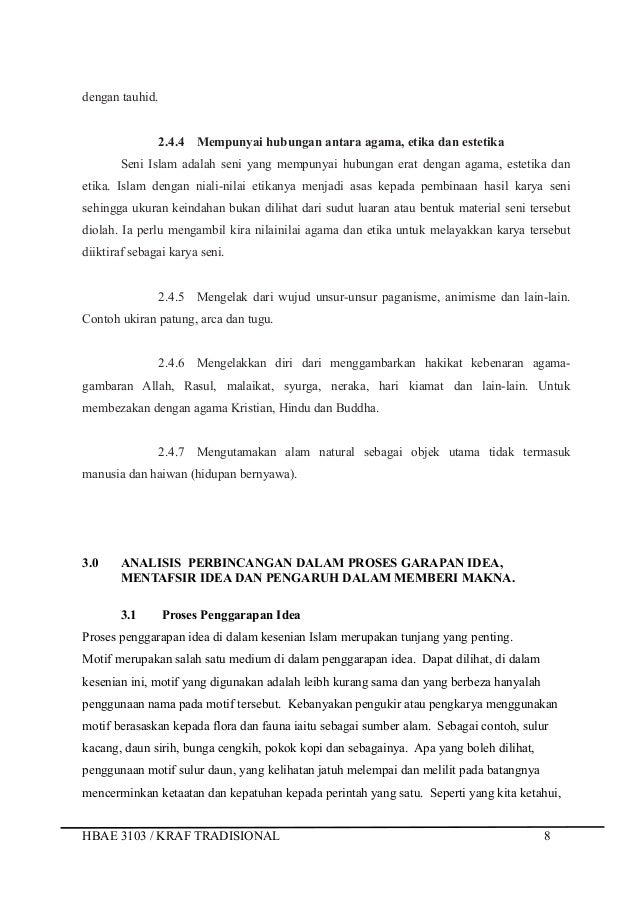 Hbae 3103 711216106404 assignment kraf tradisional