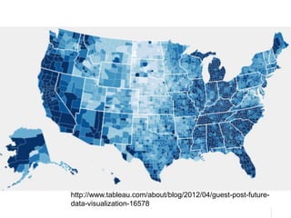 48
48
Promise
http://www.tableau.com/about/blog/2012/04/guest-post-future-
data-visualization-16578
 