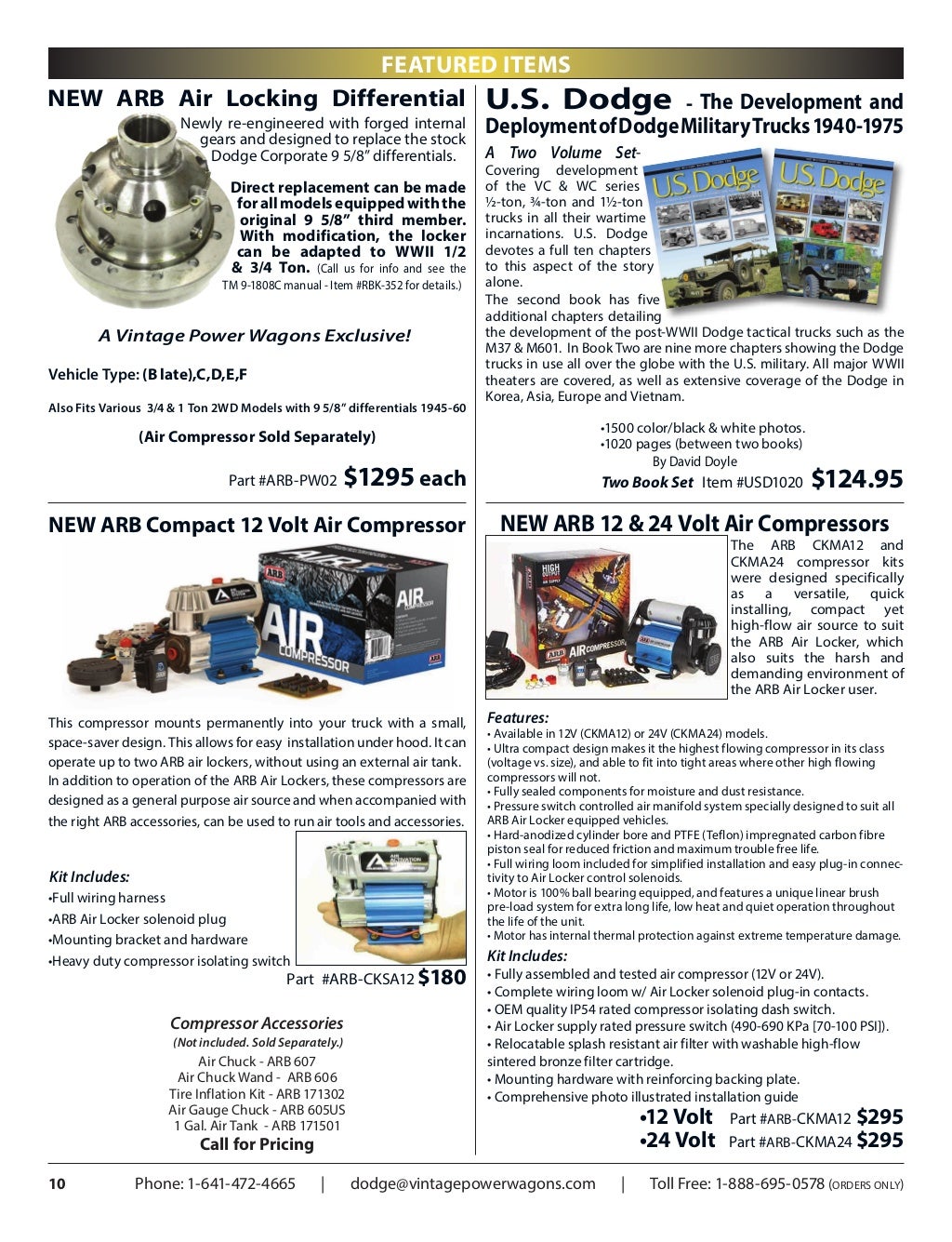 Complete 2016 Vintage Power Wagons Parts Catalog