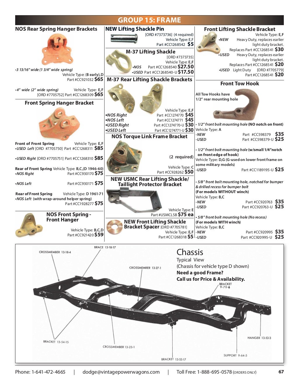 Complete 2016 Vintage Power Wagons Parts Catalog