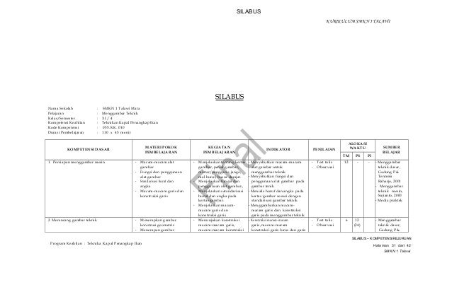 Silabus kejuruan tkpi