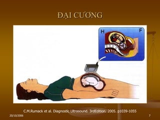 20/10/2006 7
ĐẠI CƢƠNG
C.M.Rumack et al. Diagnostic Ultrasound. 3rdEdition. 2005. p1039-1055
 