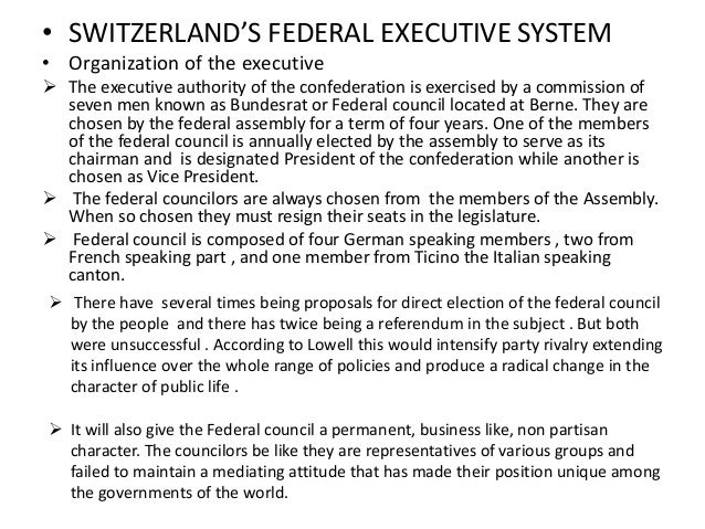 Plural executive system