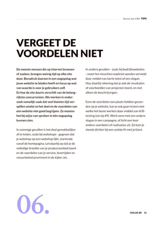 Conversion rate optimisation