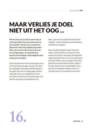 Conversion rate optimisation