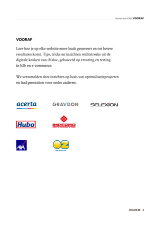 Conversion rate optimisation