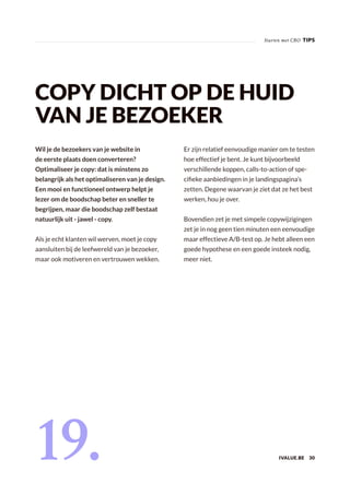 Conversion rate optimisation