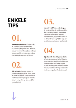 Conversion rate optimisation