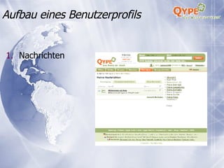 Nachrichten Aufbau eines Benutzerprofils 