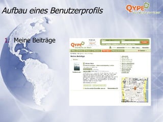 Meine Beiträge Aufbau eines Benutzerprofils 