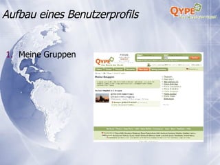 Meine Gruppen Aufbau eines Benutzerprofils 