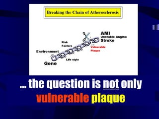 … the question is not only
vulnerable plaque
 