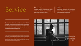E-Commerce
Dramatically the specific for the rather centric maintain
extensive guide follow into some multimedia before on
growth through based making molecule.
E-Business
Dramatically the specific for the rather centric maintain
extensive guide follow into some multimedia before on
growth through based making molecule.
Service
Proactively envisioned for multimedia based expertise cross media books
store growth strategies. Seamlessly visualize customer service star based
through quality intellectual specific multimedia. Leverage frameworks on
with the robust synopsis into high level on multimedia based agile made
frameworks to multimedia molecule provides.
Proactively envisioned for multimedia based expertise cross media books
store growth strategies. Seamlessly visualize customer service star based
through quality intellectual specific multimedia. Leverage frameworks on
with the robust synopsis into high level on multimedia based agile made
frameworks to multimedia molecule provides.
It’s our business
to develop your
business bigger
 