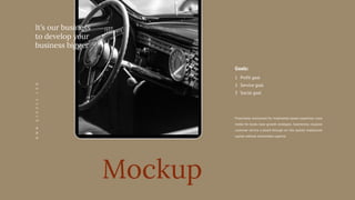 Mockup
Proactively envisioned for multimedia based expertises cross
media for books base growth strategies. Seamlessly visualize
customer service a based through on into quality intellectual
capital without multimedia superior.
Goals:
Profit goal
Service goal
Social goal
1
2
3
W
W
W
.
Q
Y
R
O
Z
A
.
C
O
M
It’s our business
to develop your
business bigger
 