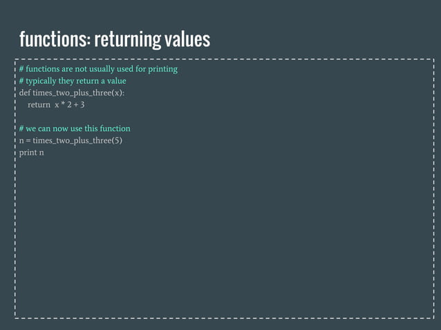 Class 7a: Functions | PDF